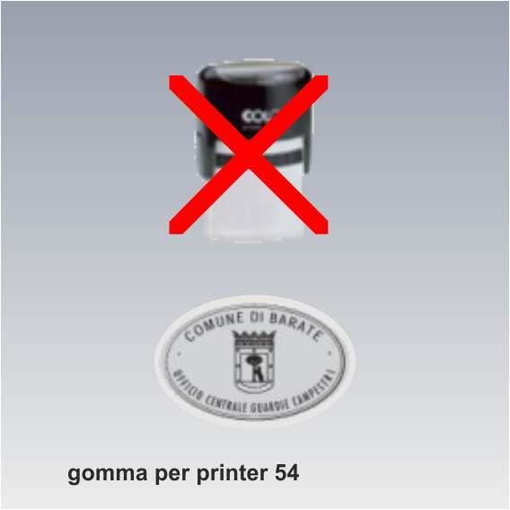 solo gomma per printer 54 oval