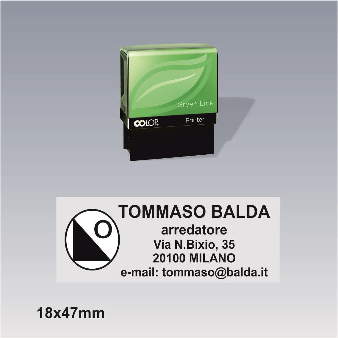 Timbro Autoinchiostrante Colop printer 30 g7 green line