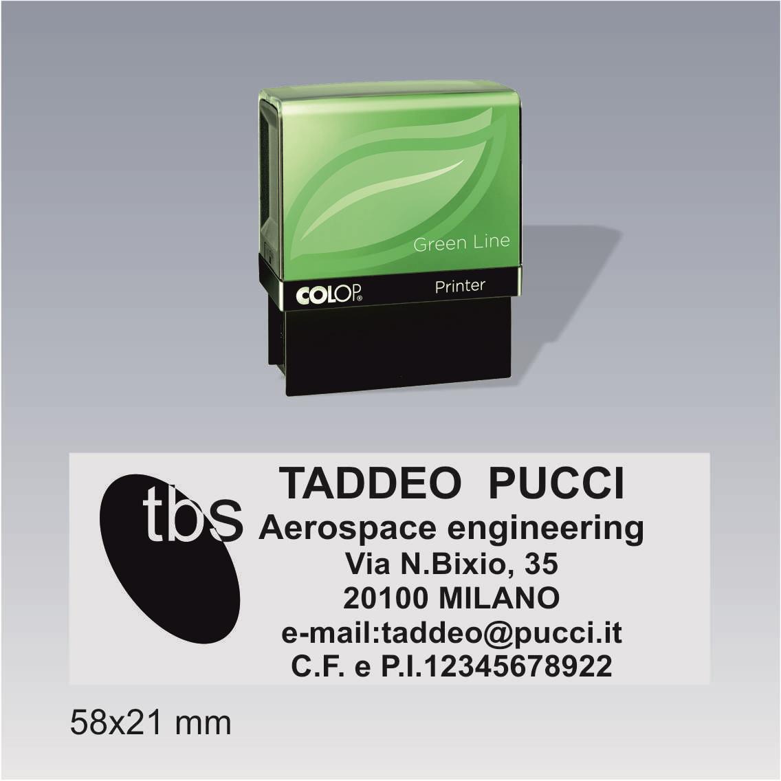 Timbro Autoinchiostrante Colop printer 40 g7 green line