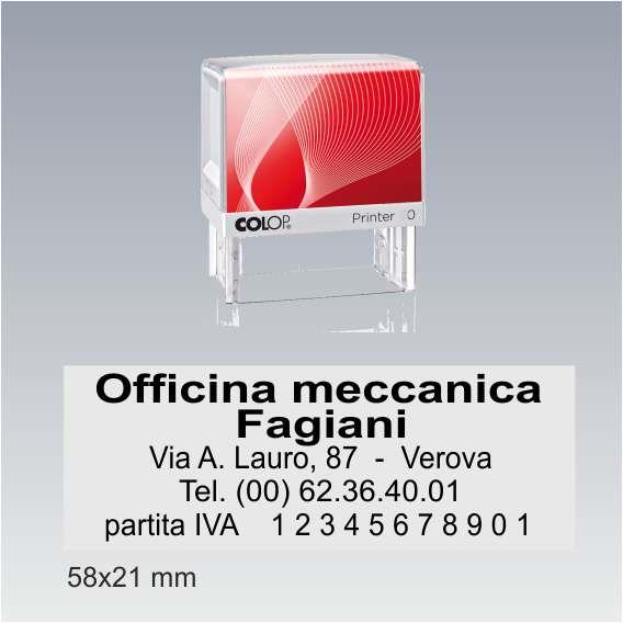 Timbro officina meccanica printer 40 g7
