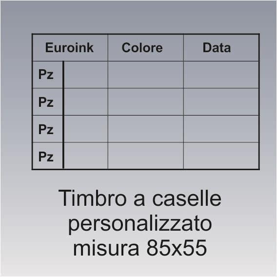timbro a caselle 85x55 mm