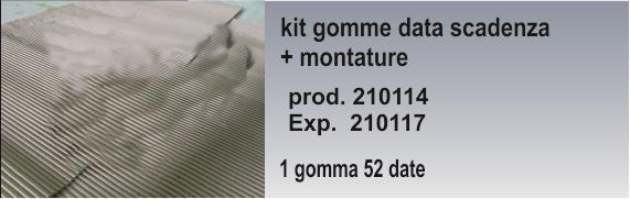 kit gomma timbro data prod