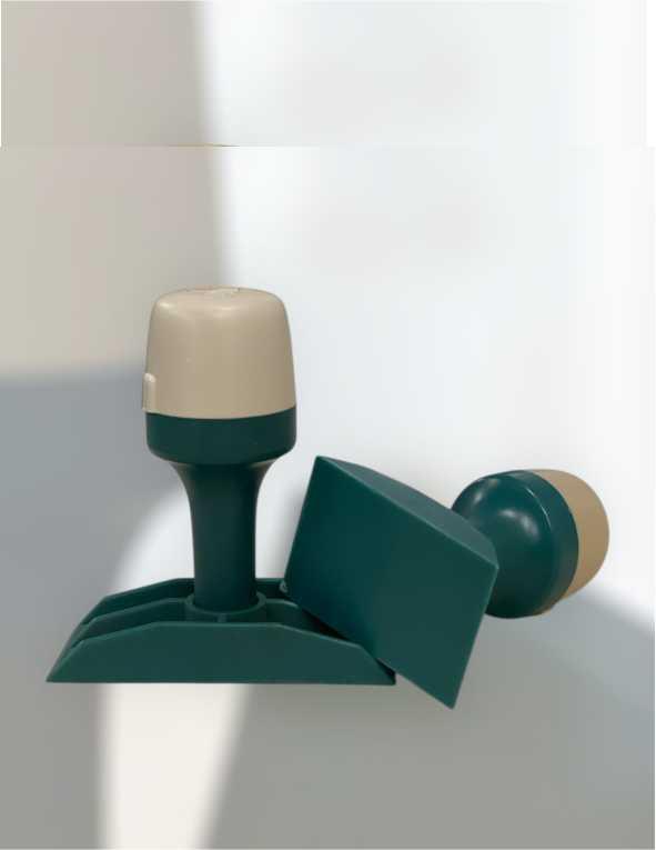 Timbro in gomma* manuale misura massima utile 10 mm x 80 mm