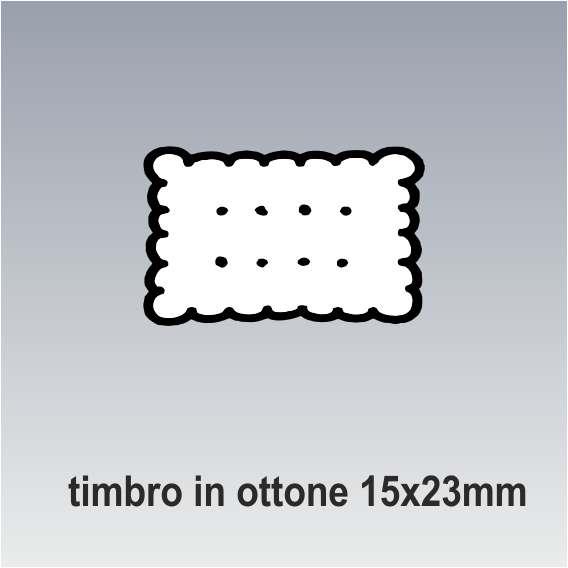 Timbro in ottone personalizzato