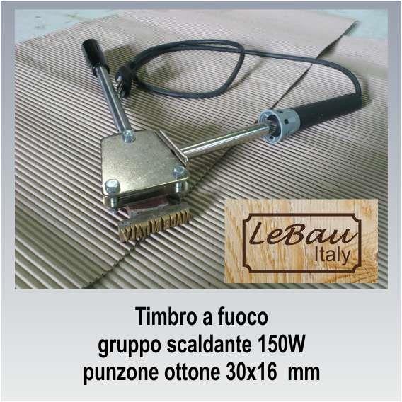 Timbro a fuoco per legno 30x15 mm