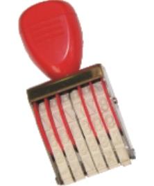 timbro numeratore in gomma 4 cifre 5 mm