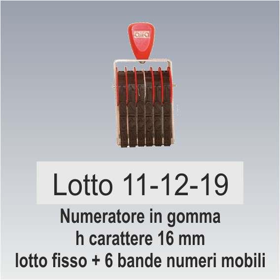 Timbro speciale lotto e data