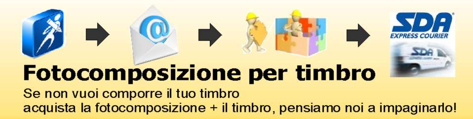 Fotocomposizione per timbro